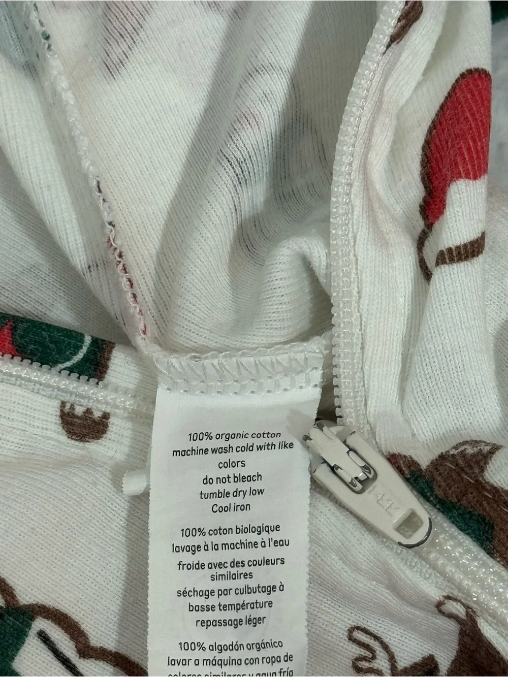 Monica + Andy Christmas Zip Sleeper 0-3M Baby Organic Cotton Holiday Neutral